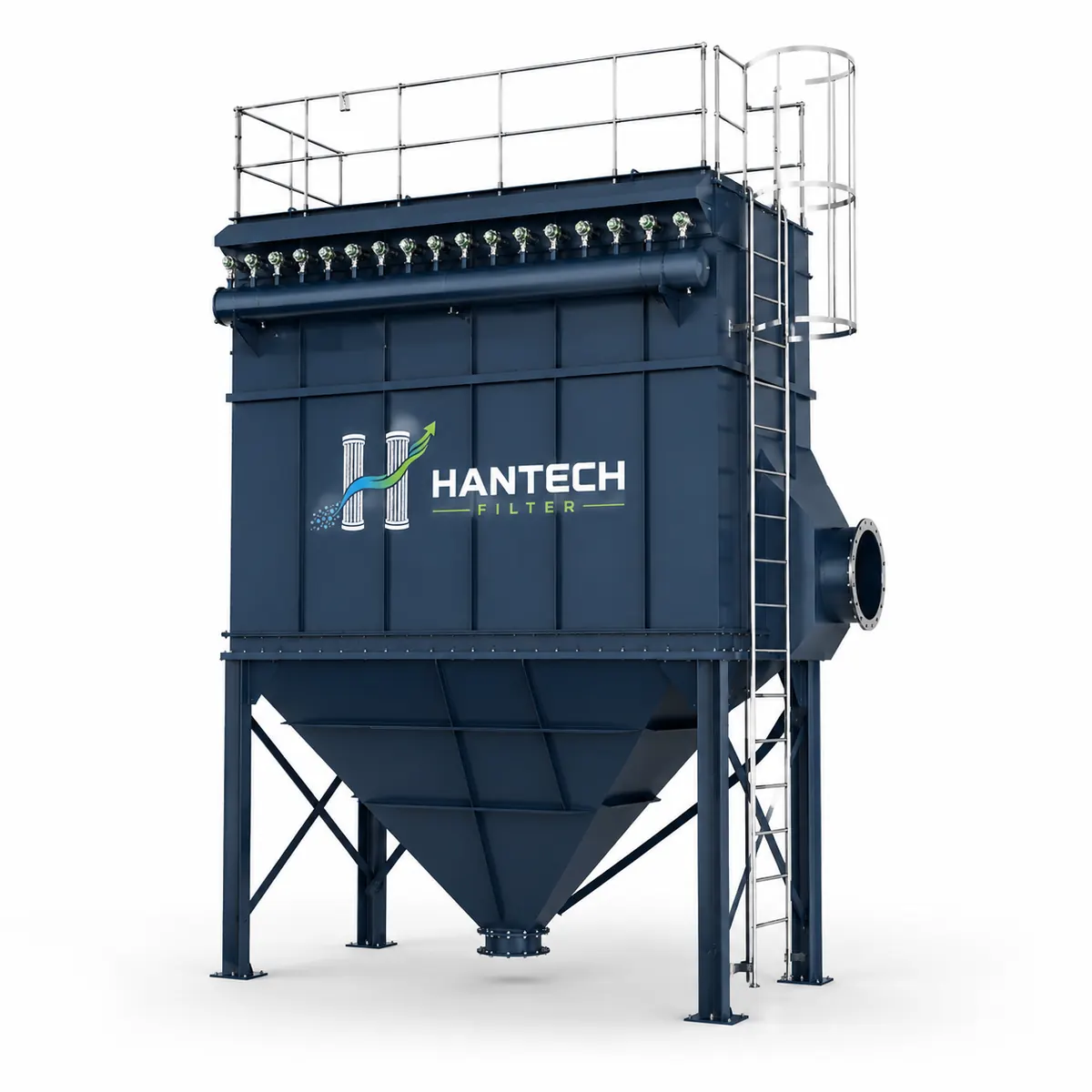 Hantech Filter baghouse filter system with hopper