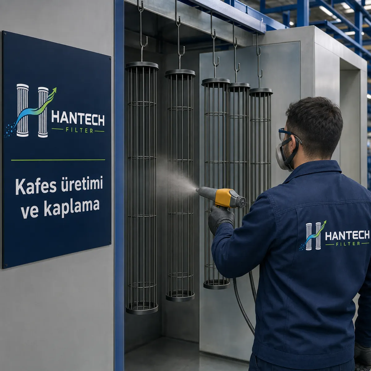 Hantech Filter Cage manufacturing and coating line