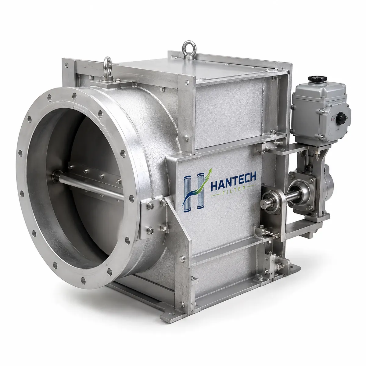 Hantech Filter Motorized damper duct transition