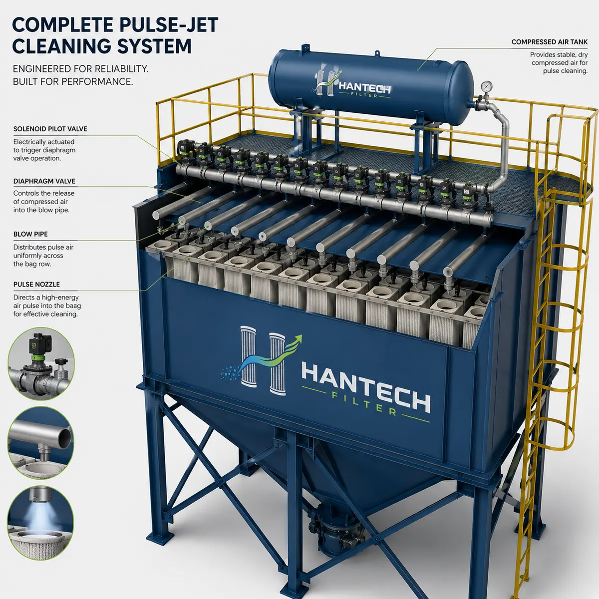 Hantech Filter Pulse-jet cleaning system